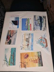 Vintage Ship Stamp Collection