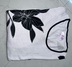 Chic Floral Print Sweater