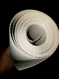 Beige Textured Fabric Roll