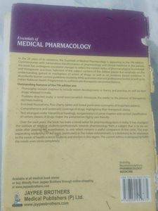 Essentials of Medical Pharmacology KD Tripathi