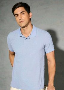 🎽🏏Light Blue Polo T-Shirt