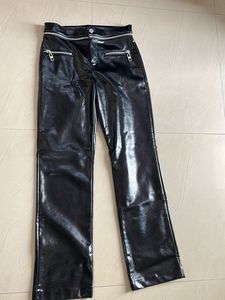 Black Faux Leather Pants