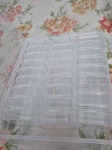 Clear Storage Box with Compartments