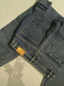 Stylish Blue Denim Cargo Pants