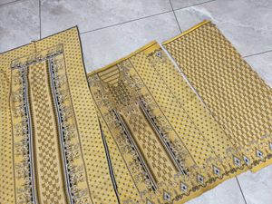 WOOLEN 3 PIECE Yellow Unstitched Dress Material