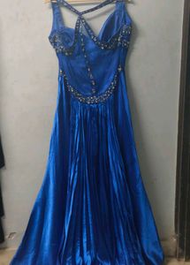 Elegant Royal Blue Evening Gown