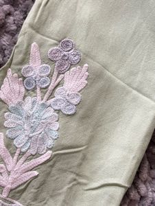 Elegant Light Green Embroidered Kurta