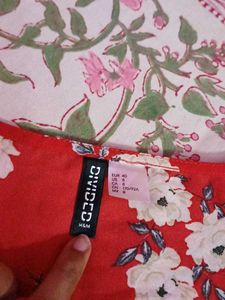 Red Floral Peplum Blouse