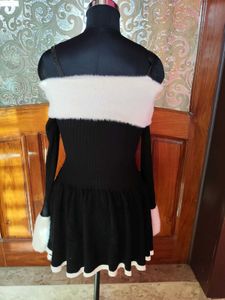 Chic Black &amp; White Mini Dress
