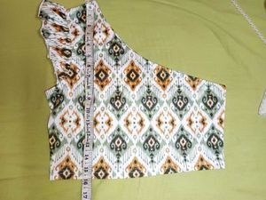 Boho Print Ruffle top