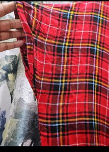Easybuy Red Checked Top
