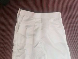 Satin white trouser🤍