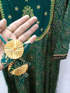 Green Embroidered Kurti