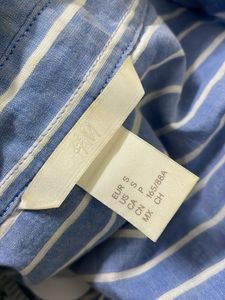 H&amp;M Oversized Striped  Blouse