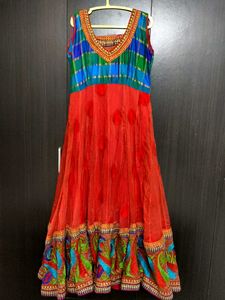 Heavy Flair Red anarkali (Steal Deal)