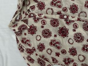 Floral Print Button-Up Shirt