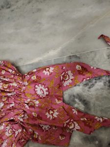 pink halter neck maxi dress