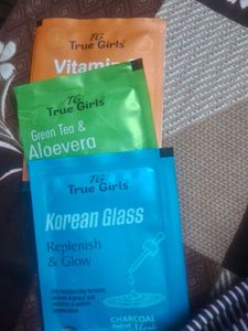 True Girls Face Sheet Masks Set 3