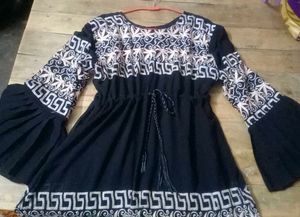 Boho Embroidered Abaya Burkha
