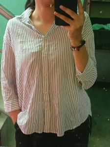 Elegant Striped Button-Down Shirt