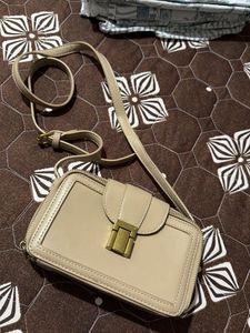 Stylish Beige Crossbody Bag