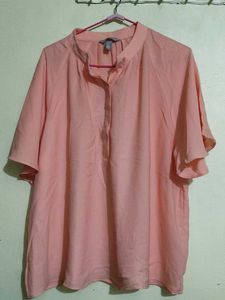 Peach Casual Blouse