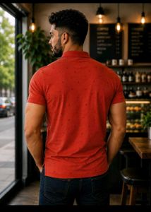 Men's Red Polo Shirt