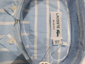 Men's Blue Striped Button-Down Shirt