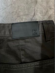 Pleated Denim Wide Leg Pants