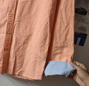 Men's Polo Assn. Peach Button-Down Shirt