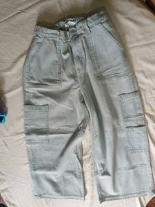 Light Wash Cargo Jeans