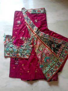 Designer Saree with Embellished Blouse