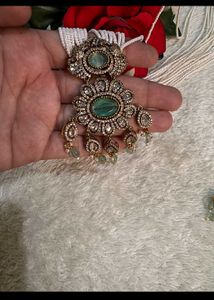 Elegant Beaded Necklace and Earring Set