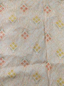 Peach Printed Kurta
