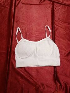 Comfortable White Sports Bra