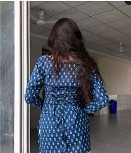 Chic Kurta Set - Blue &amp; Pink💙💗