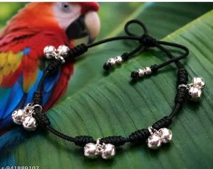 Chic Black Anklet with Bells