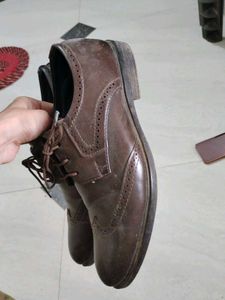 Brown Leather Oxford Shoes