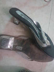 Sparkling Wedge Flip Flops
