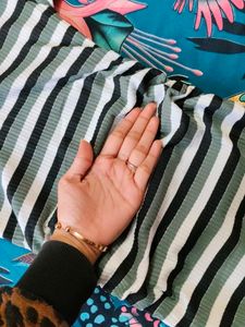 Striped Bodycon Midi Dress