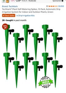 TechHark Self-Watering Spikes (8 Pack)