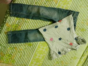 Jeans And T-shirt For 5years