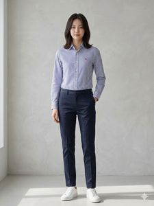 Ralph Lauren Girls/Women's Blue & White Striped