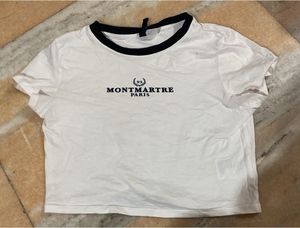 Montmartre Paris Cropped Graphic T-Shirt
