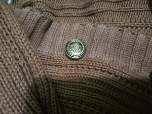 Brown Knit Cardigan