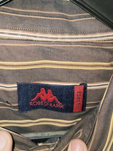 Robedi Kappa Men's Striped Button-Up Shirt