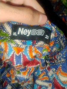 Blue Patterned Pajama Pants