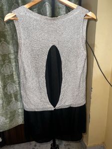 Shimmery Silver Tank Top
