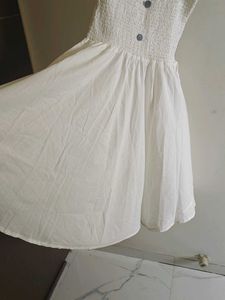 Chic White Smocked Sundress
