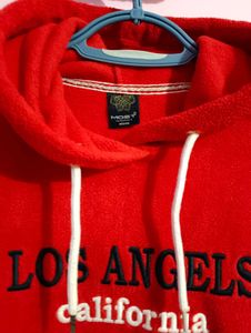 Red "Los Angeles California" Hoodie